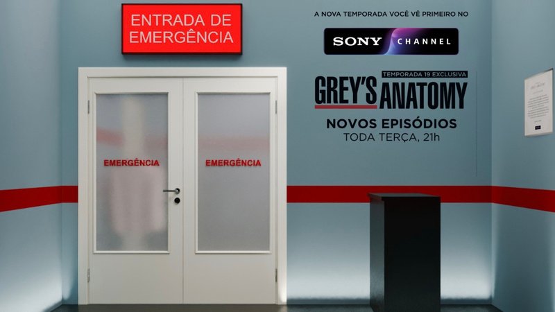 Sony Channel leva experiencia interativa de Greys Anatomy para o Shopping Cidade Sao Paulo POP CYBER