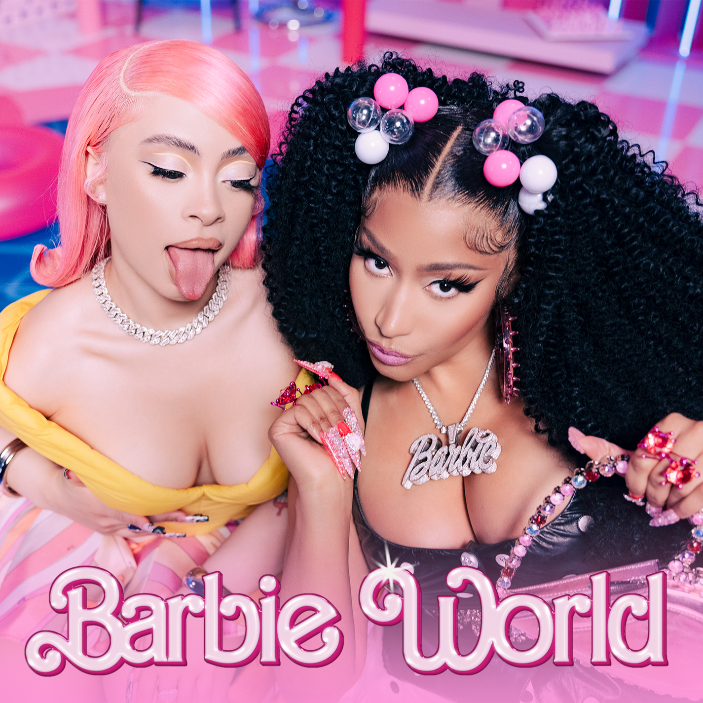 Nicki Minaj and Ice Spice Barbie World Art POP CYBER
