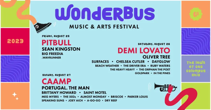 O festival de musica e artes WonderBus 2023 contara com Pitbull e Demi Lovato CortesiaElevation Group POP CYBER