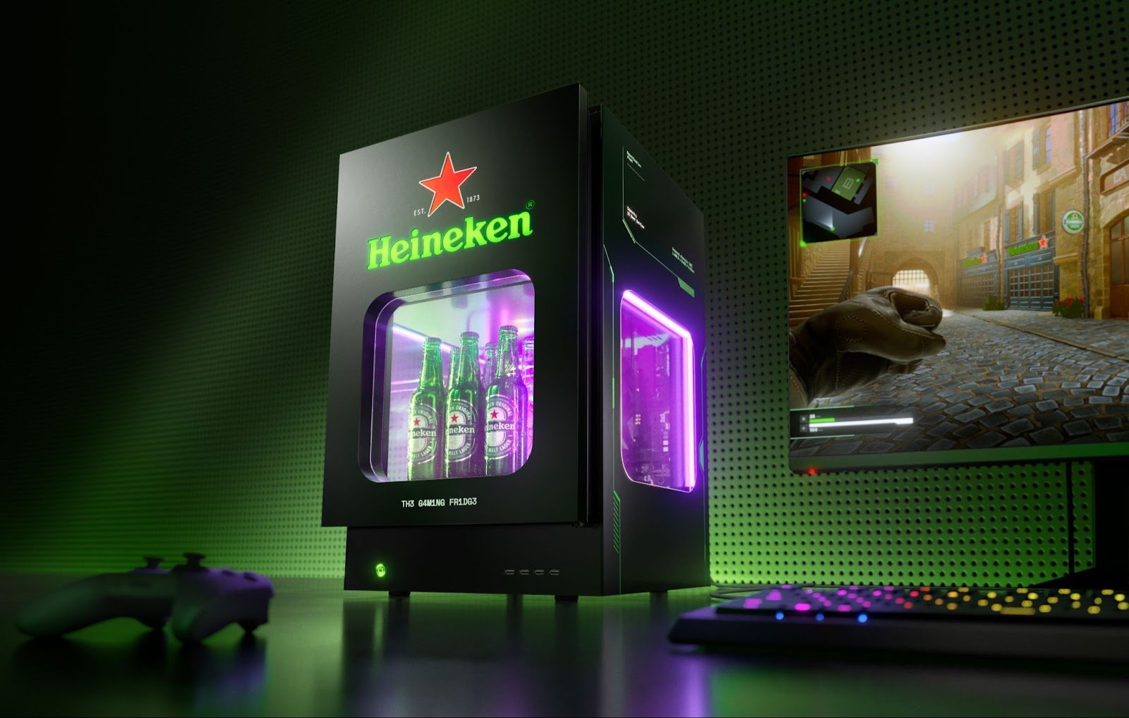 The Gaming Fridge Promocao da Heineken® vai sortear 3 unidades do produto para consumidores POP CYBER