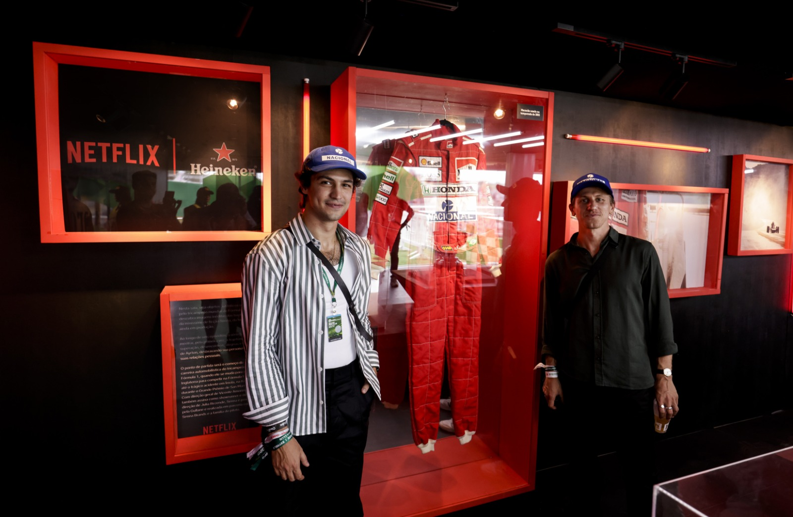 Heineken celebra a parceria com a minisserie Senna da Netflix com exposicao no GP Sao Paulo POP CYBER