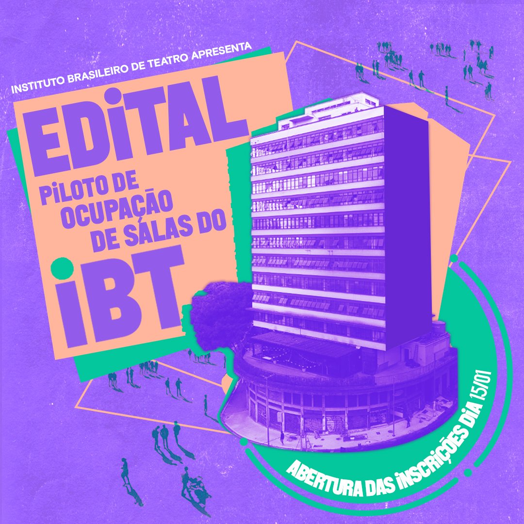 Instituto Brasileiro de Teatro iBT abre edital de ocupacao de salas de ensaio para teatro POP CYBER