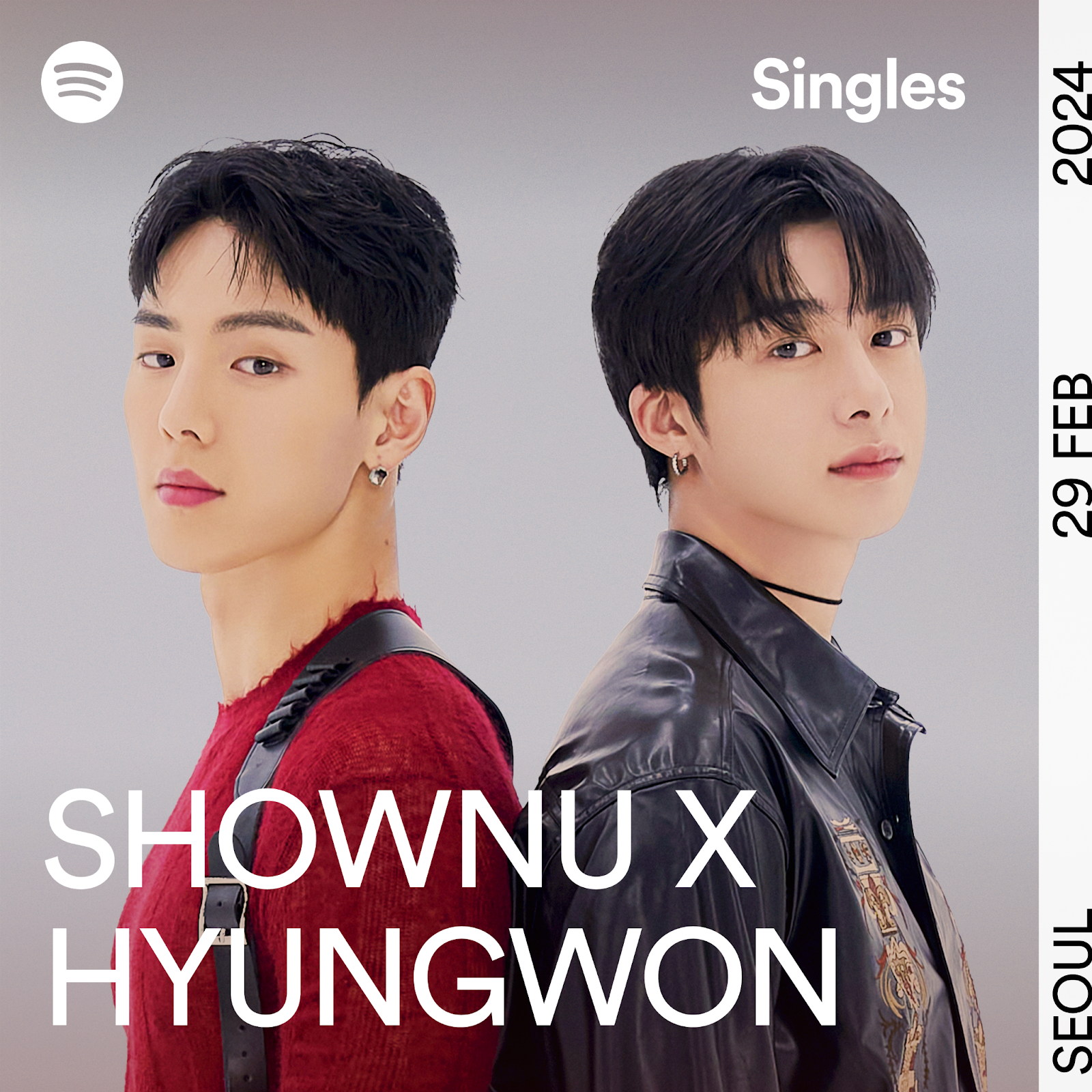 SHOWNU X HYUNGWON da sequencia a serie de Spotify Singles K Pop ON 온 no Spotify POP CYBER