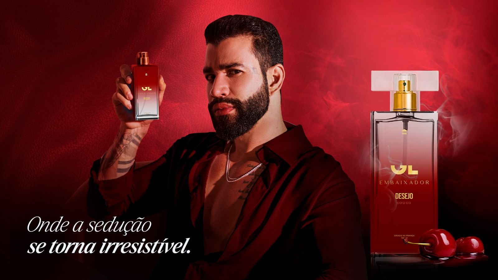 Gusttavo Lima lanca segundo perfume para o publico feminino POP CYBER