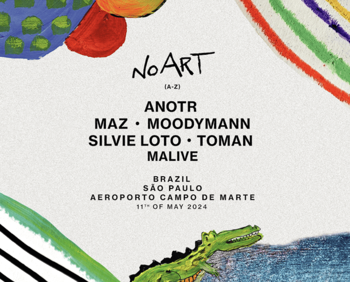 NO ART estreia em São Paulo no dia 11 de maio com ANOTR, Moodymann, Maz e mais 1 NO ART estreia em Sao Paulo no dia 11 de maio com ANOTR Moodymann Maz e mais e1714238940708 POP CYBER