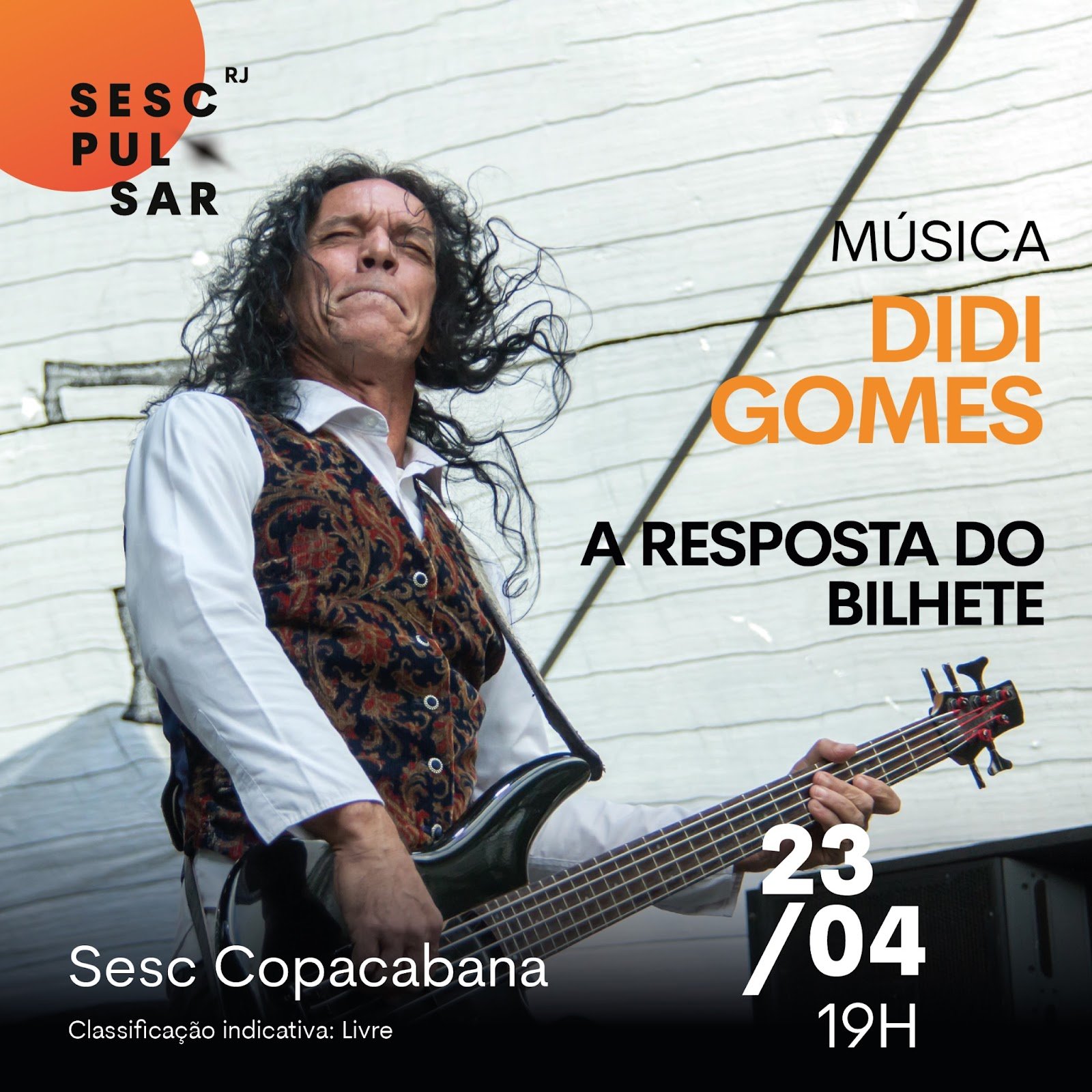 Novos Baianos Didi Gomes anuncia shows ineditos pelo Brasil POP CYBER