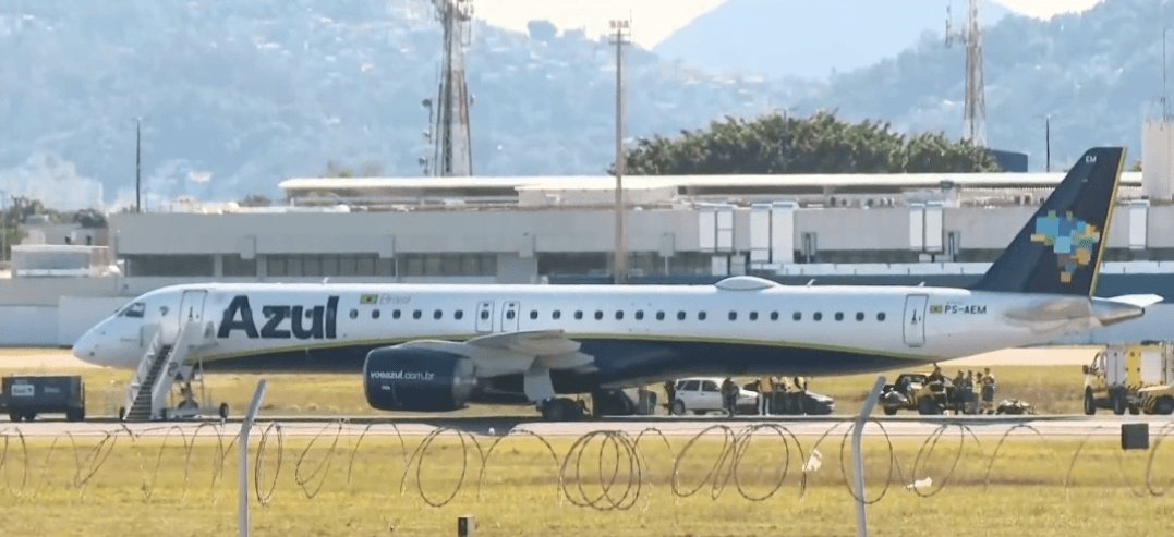 Aeroporto de Florianópolis é fechado após incidente com avião da Azul