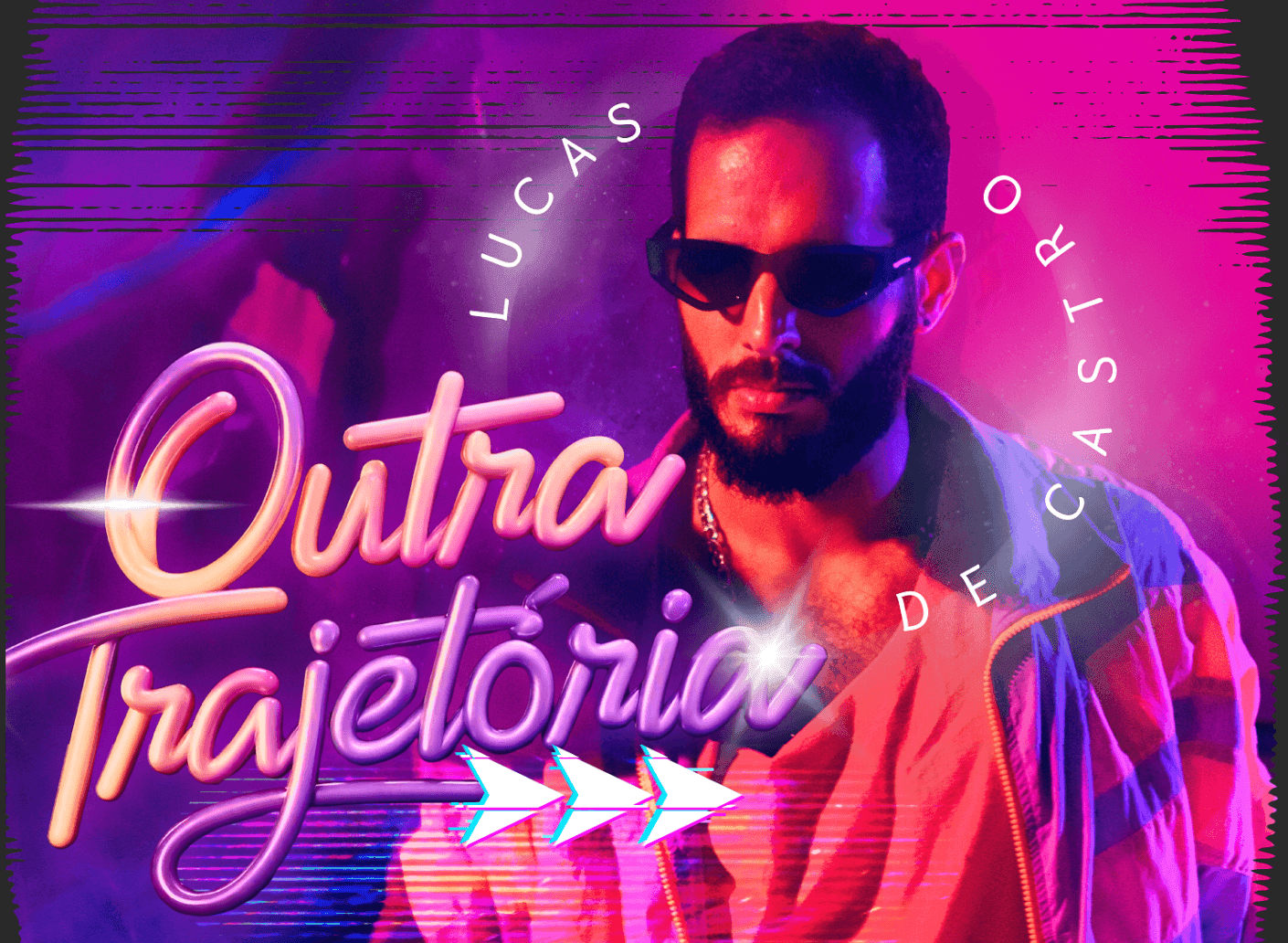 Com estética anos 80, Lucas de Castro lançará o single autoral e dance video 'Outra Trajetória', dia 24 de janeiro 1 Capa de 'Outra trajetória' - Foto de Gabriel Castilho