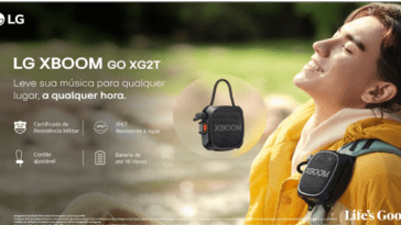 Nova LG XBOOM tem certificado de resistência militar e design inovador