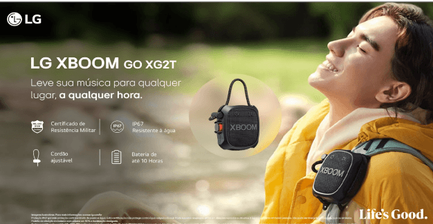 Nova LG XBOOM tem certificado de resistência militar e design inovador