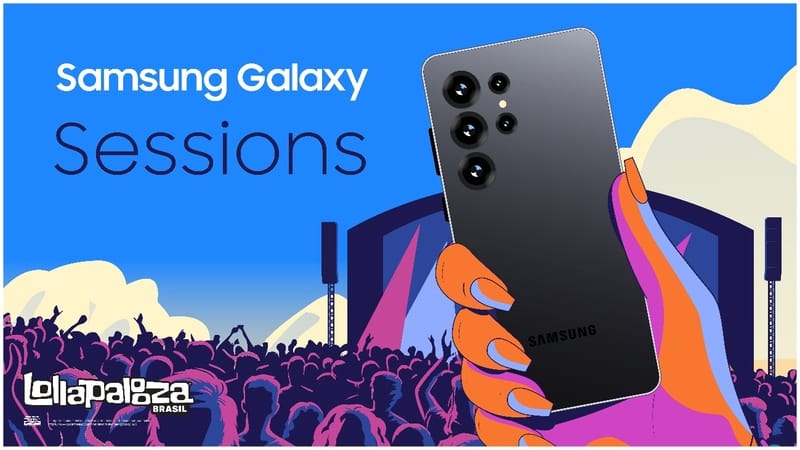 Samsung Galaxy Sessions traz atrações exclusivas nos intervalos dos shows oficiais do Palco Samsung Galaxy no Lollapalooza Brasil 2025 1 Samsung Galaxy Sessions traz atrações exclusivas nos intervalos dos shows oficiais do Palco Samsung Galaxy no Lollapalooza Brasil 2025