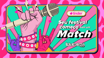 Tinder distribuirá Pulseira do Match no Lollapalooza Brasil 2025