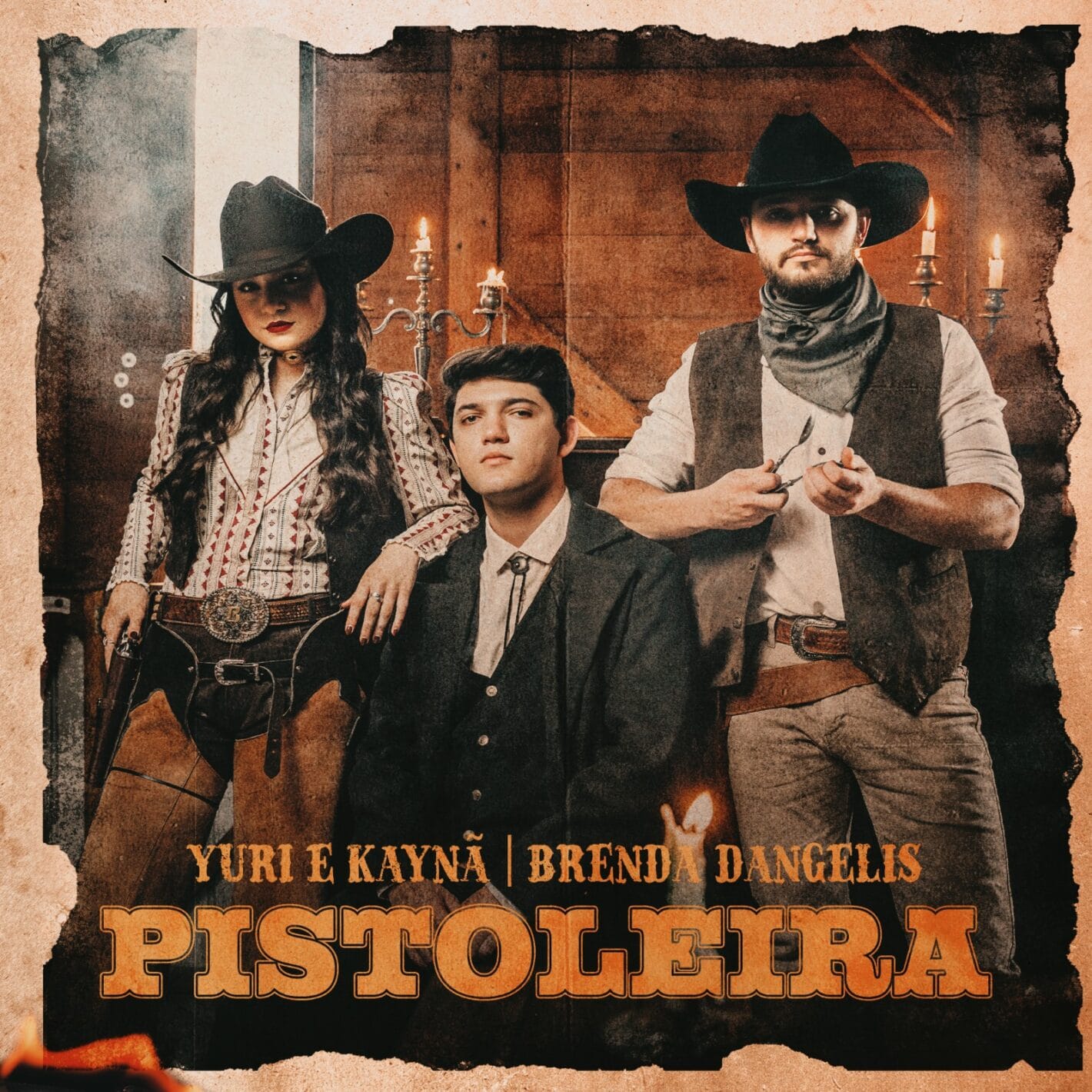 Yuri e Kaynã lançam “Pistoleira”, um duelo musical entre corações feridos e paixões sem aviso 1 Yuri e Kaynã capa
