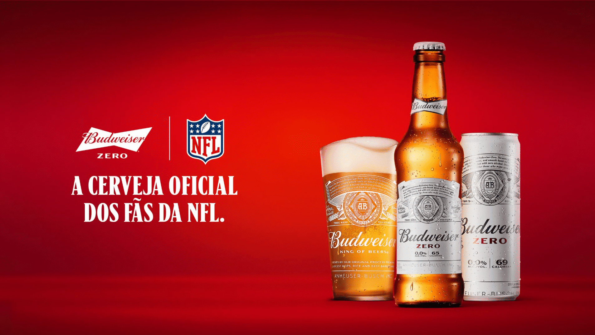 Budweiser é a cerveja oficial da NFL no Brasil pelo segundo ano consecutivo