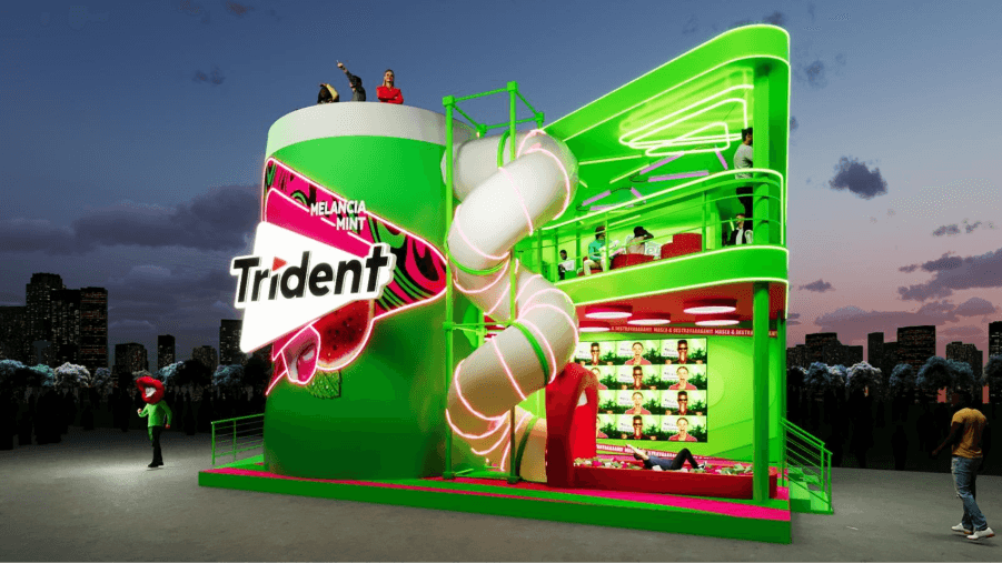 Trident chega para destravar o The Town 2025 com embalagens exclusivas, ativações e presenças de impacto