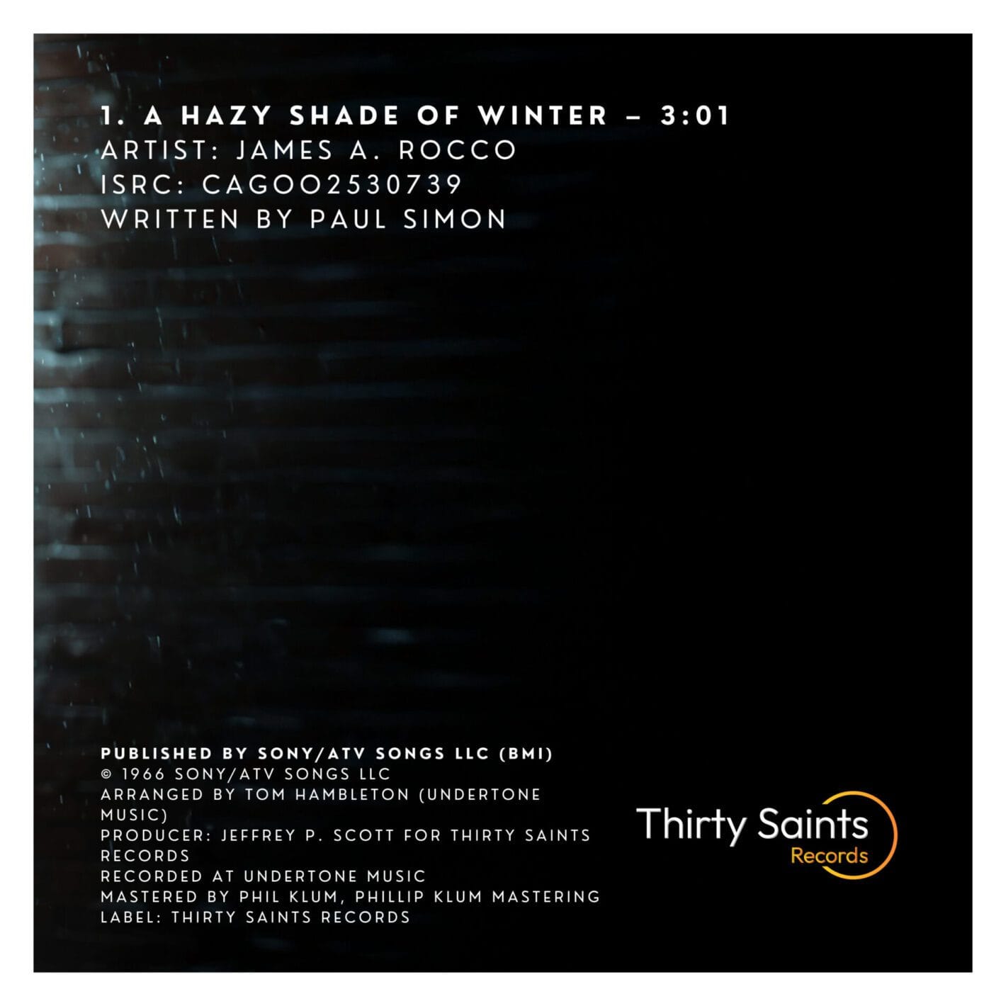 James A. Rocco lança o single “Hazy Shade”: uma ponte entre o clássico e o contemporâneo 1 prod_track-files_1291337_album_cover_James-A-Rocco-hazy-shade-of-winter-album_cover