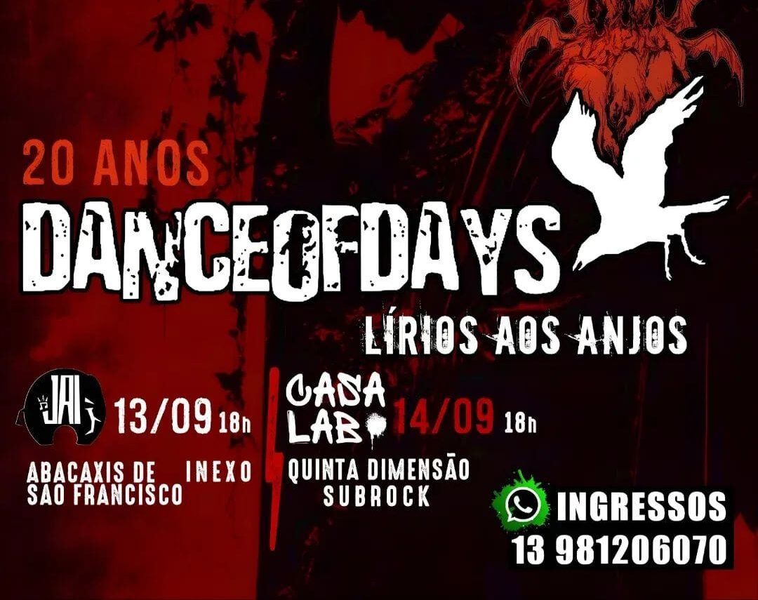 SubRock é convidada para abrir shows de 20 anos do Dance of Days em São Paulo 1 Dance Of Days