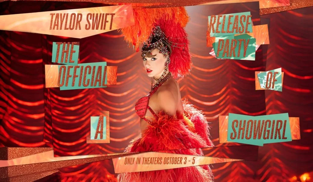 Taylor Swift anuncia filme “Release Party of a Showgirl” com estreia nos cinemas em outubro 1 Release Party of a Showgirl