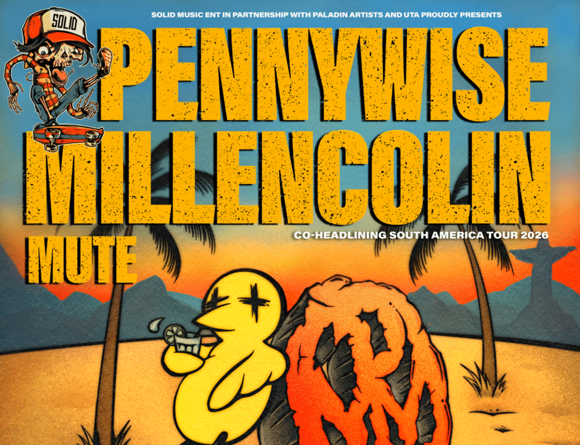 We Are One Tour 2026 terá Pennywise e Millencolin em 5 cidades