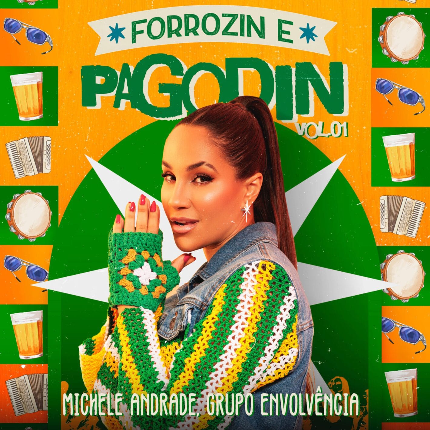 CAPA MICHELE ANDRADE - PAGODIN E FORROZIN VOL1