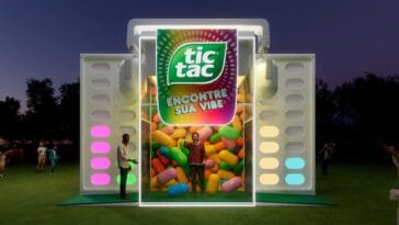 01 Vista 3D - Estande Tic Tac no Lollapalooza 2026