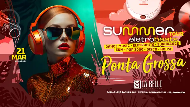 Summer EletroBeats anuncia nova edição em Ponta Grossa no La Belli Master Hall