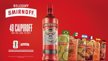 Smirnoff transforma a Copa do Mundo da FIFA™ em sabor com sua Seleçoff de 48 caipiroskas e convida torcedores a saírem do automático