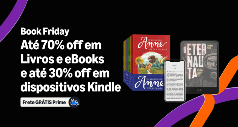Amazon anuncia a 12ª Edição da Book Friday com descontos de até 70% em Livros, eBooks e ofertas em Dispositivos Kindle 3 Amazon