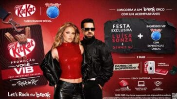 KitKat® lança promoção e leva fãs para a área VIP do Rock in Rio, com festa exclusiva da Luísa Sonza e Dennis