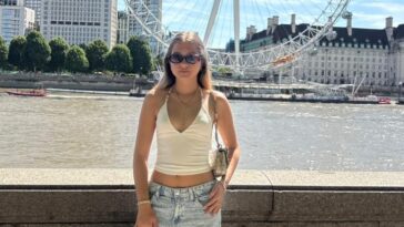 Sofia Schaadt troca as férias no Brasil por uma temporada de estudos e descobertas em Londres