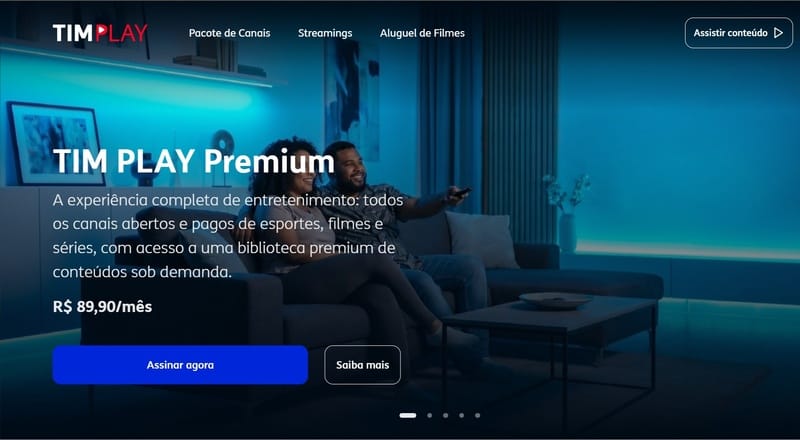 TIM testa plataforma de entretenimento com oferta integrada de conteúdos 1 TIM testa plataforma de entretenimento com oferta integrada de conteúdos
